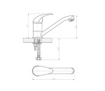 Batéria drezová RISA | stojánková 160mm | SAMTEK Batéria drezová RISA | stojánková 160mm | SAMTEK