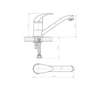 Batéria drezová RISA | stojánková 210mm | SAMTEK Batéria drezová RISA | stojánková 210mm | SAMTEK