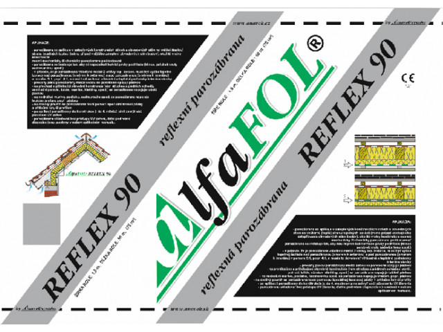 Parozábrana AlfaFol Reflex |150g/m2| Anavek Parozábrana AlfaFol Reflex |150g/m2| Anavek