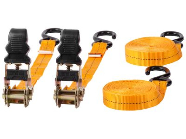 Popruh upínací Strend Pro, pás s račňou, 25 mm, L-4,5 m, max. 500 kg, bal. 2ksg | Strend Pro