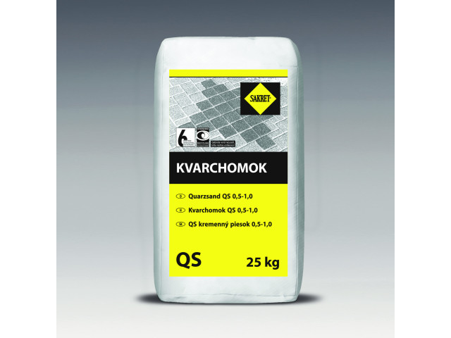 QS kremičitý piesok Kvarchomok | 0,5-1,0 mm| Sakret QS kremičitý piesok Kvarchomok | 0,5-1,0 mm| Sakret